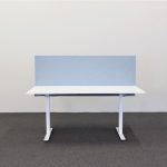 Skrivbordsskärm Rounded 160 cm