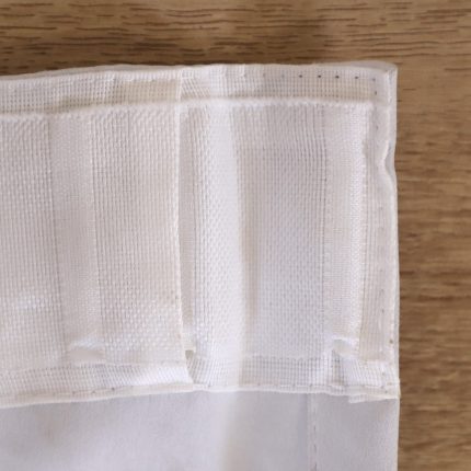 Benvit/Ljusgrå Gardin